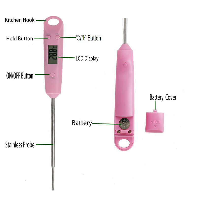 Bếp gia dụng bán chạy nhất Nhiệt kế kỹ thuật số đa năng