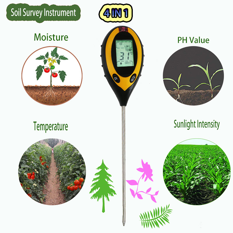 Family Garden Tester Đất ẩm Độ ẩm PH Tester Máy kiểm tra độ ẩm nước