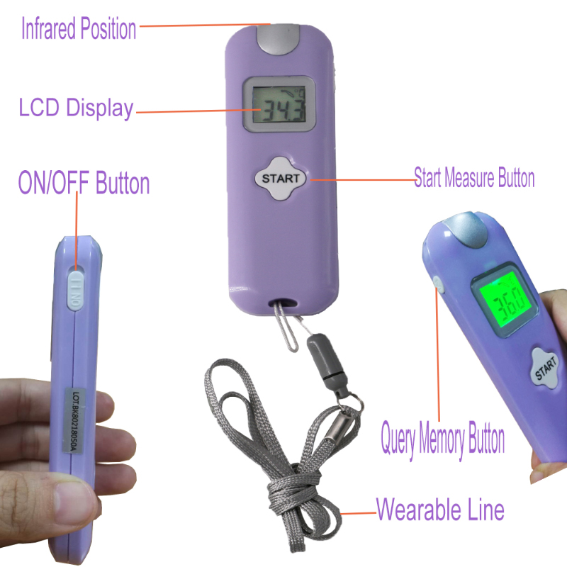 Nhiệt độ phổ biến thực hiện cao của con người Đo nhiệt độ hồng ngoại không tiếp xúc