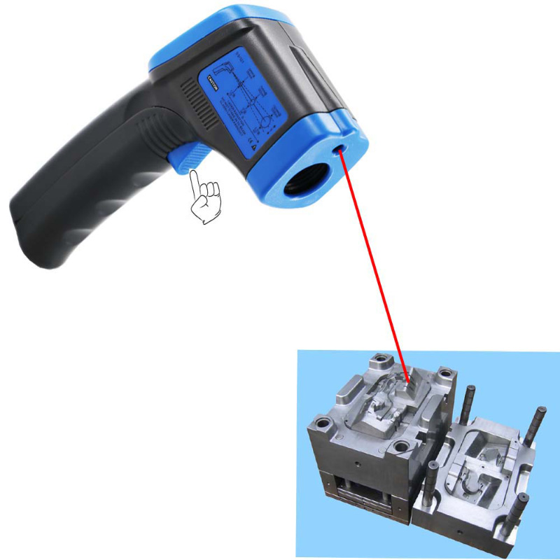 Hiệu chuẩn chính xác Liên hệ với Nhiệt kế hồng ngoại Laser kỹ thuật số Súng cầm tay Thời gian bảo hành 1 năm